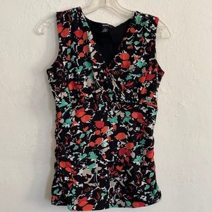 Vintage Alfani sleeveless floral top SZ S